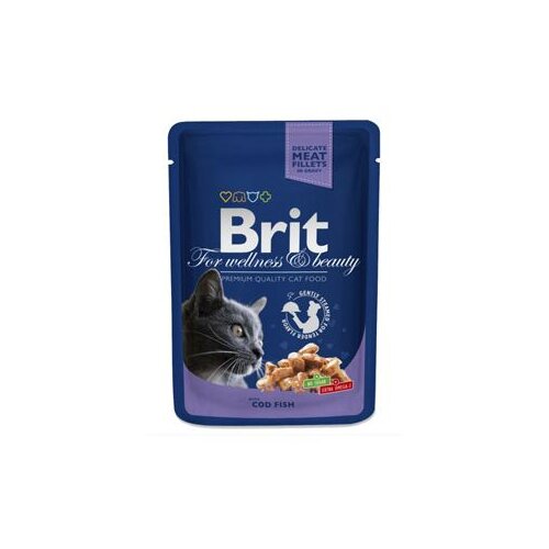  Hrana za mace BRIT premium Pouches bakalar 100g Slike