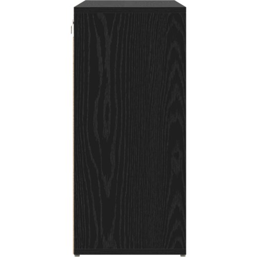 VidaXL ormar za cipele crni hrast 52.5 x 30 x 50 cm konstruirano drvo Slike