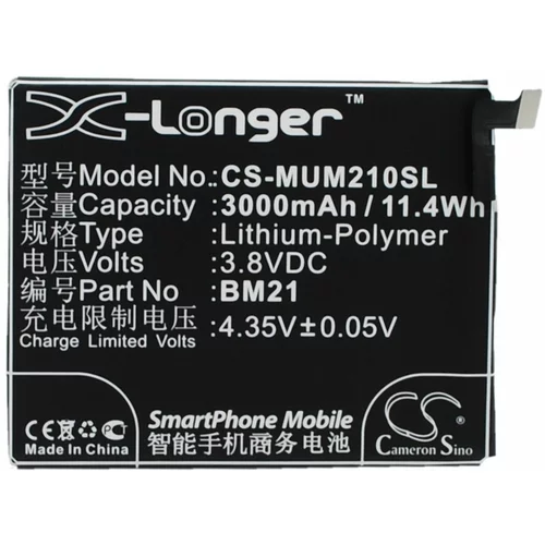 VHBW Baterija za Xiaomi Mi Note / Libra, 3000 mAh
