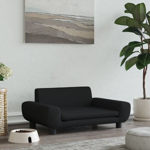 vidaXL Pasja postelja črna 70x45x33 cm žamet Cene