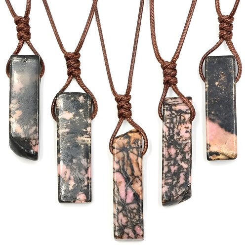 Ogrlica Colorful Stone - Smeđa / Crna KP28564 Cijene