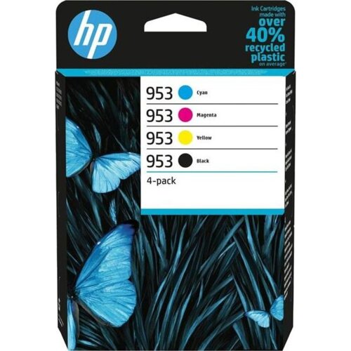 HP 953 4-Pack CMYK(4) Original Ink Cartridge Combo spremnik s tintom 4 kom Standardni prinos Crno, Plavo, Magenta, Žuto Cene
