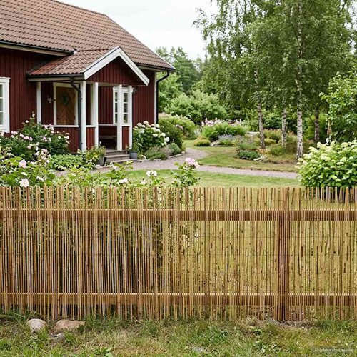  Vrtna Ograda Karbonizirano 300 x 80 cm Trska Slike