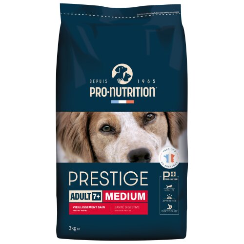 Pro Nutrition Suva hrana za pse Prestige Adult 7+ Medium, 3kg Slike
