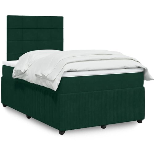  Krevet box spring s madracem tamnozeleni 120x190 cm bar&scaron;unasti Cijene