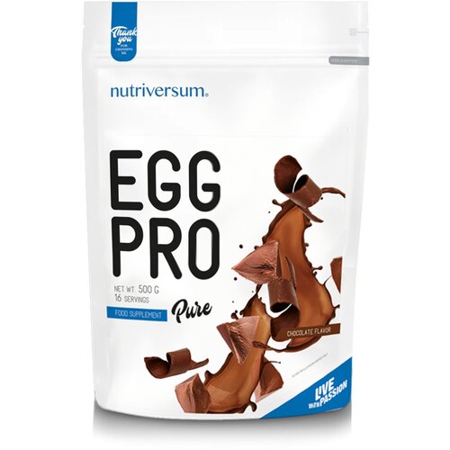 NUTRIVERSUM albumin egg protein čokolada, 500g Slike