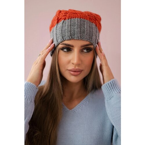 Kesi Cap with fleece Paris K212 dark pink+gray Cijene