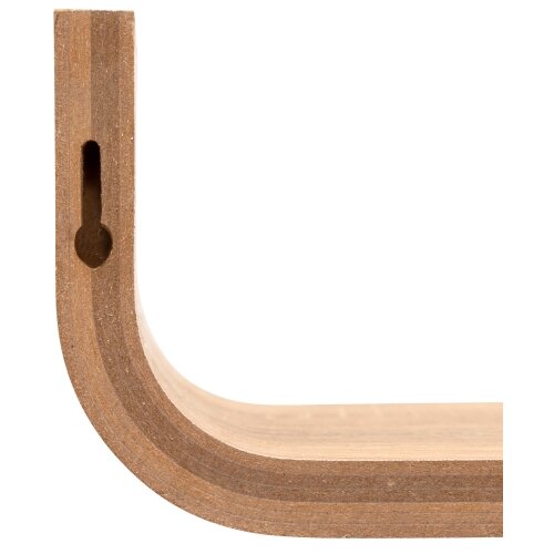 5five Zidna polica KAPTO 80x20 cm braon Slike