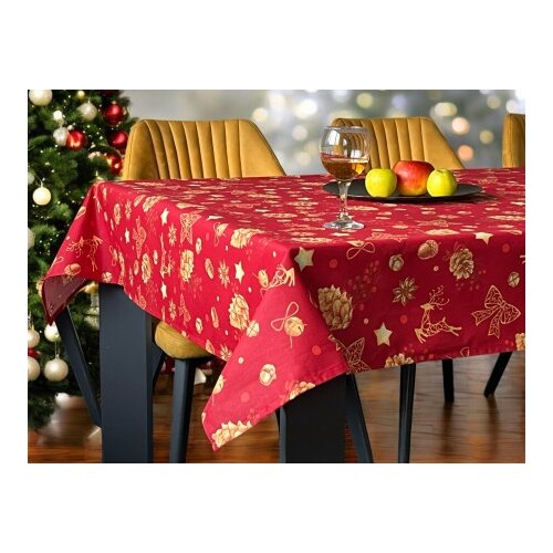 Stolnjak 150x150cm Novogodisnji Crvena boja ( VLK000139-novogodisnjicrvenaboja ) Slike