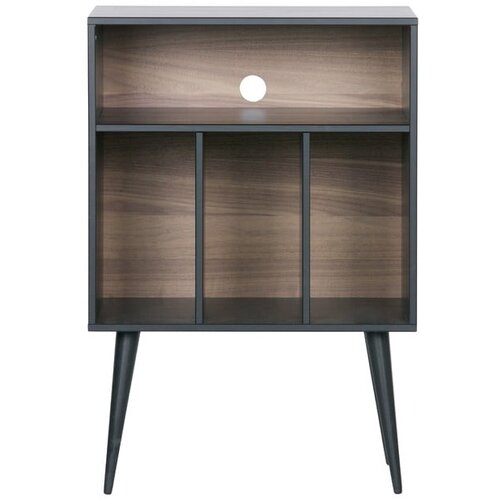 WOOOD crna vitrina za gramofon od borovine James Cene