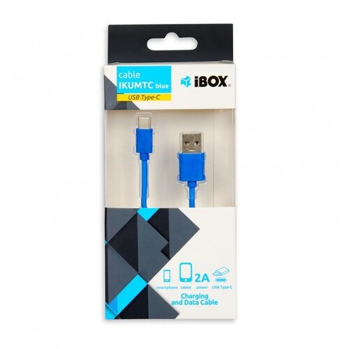 IBox IKUMTCB USB cable 1 m USB 2.0 USB A USB C Blue Slike