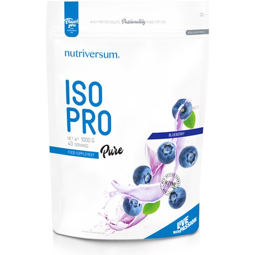 NUTRIVERSUM Iso Pro protein, Borovnica, 1kg Cene