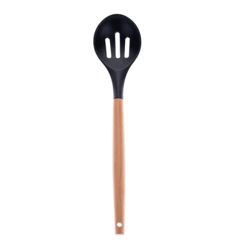 Kondela Komplet kuhinjskih pripomočkov, 11 kosov, s stojalom, črna, SALVA Slike