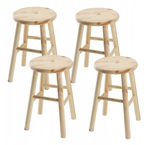KADAX Leseni kuhinjski stolček 46 cm Masiven bor za kuhinjo, (5000351916) Cene