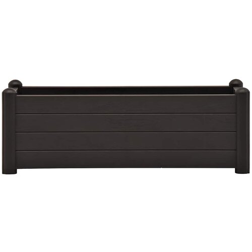  Povi&amp;scaron;ena vrtna gredica PP antracit 100 x 43 x 35 cm Slike