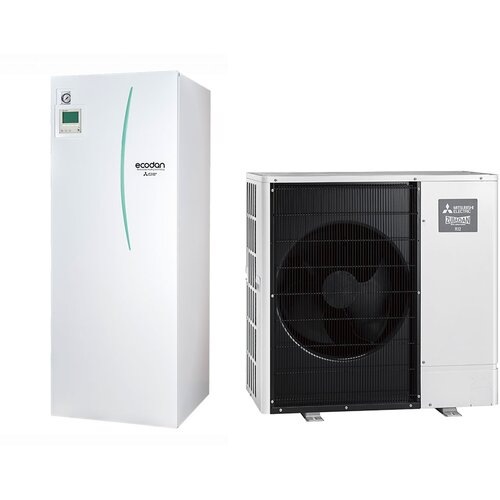 Mitsubishi PUZ-SWM120YAA+ERST20F-YM9E ECODAN freon split 12kw toplotna črpalka z integriranim 200l bojlerjem in montažo Cene