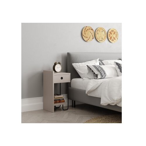  Noćni ormarić Sirius 32x61x30cm Krem Slike