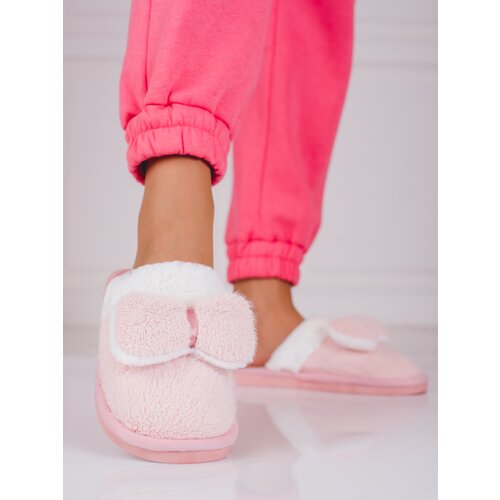 SHELOVET Women&amp;#039;s slippers with bow gray Slike
