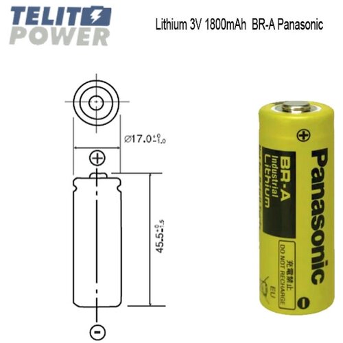 Panasonic BR-A litijumska baterija 3V (BR17455)&ndash; Industrijska pouzdanost Cene