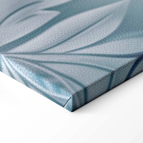  Slika - Ornaments in Worn Muted Turquoises: Delicate Plant Pattern 30x20 Na talijanskom platnu Slike