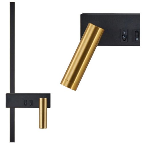 Toolight Zidni svijećnjak APP1439-W RIGHT BLACK GOLD Cijene