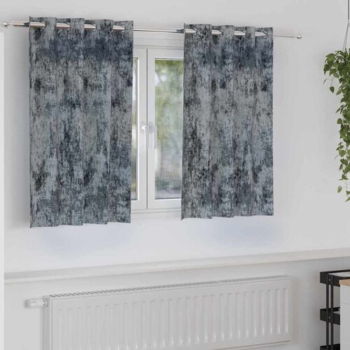  Baršunaste zavjese 2 pcs Srebrno Siva 140 x 140 cm Baršun Cene