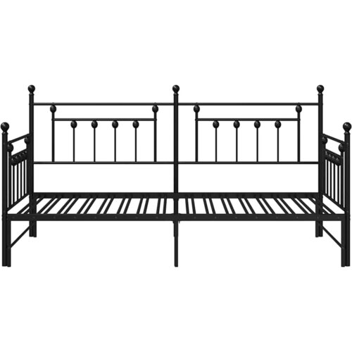  Krevet na kat Crna 90 x 190 cm Čelik Slike