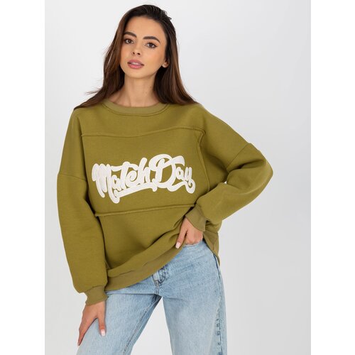 FANCY Sweatshirt-FA-BL-8127.80P-olive Cene
