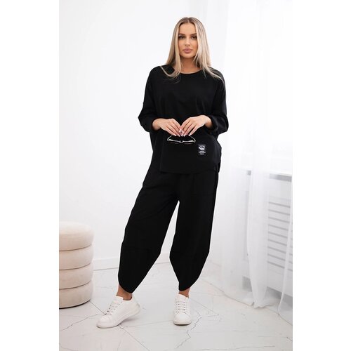 Kesi Set Punto Milano winter sweatshirt + pants black Slike