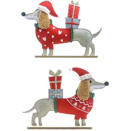 Viter Novogodišnja dekorativna kuca od filca sa poklonima 40x28cm Cene