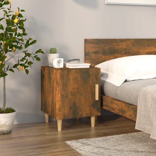 The Living Store Nočna omarica dimljeni hrast konstruiran les - Nočna Omarica, (21432793) Slike