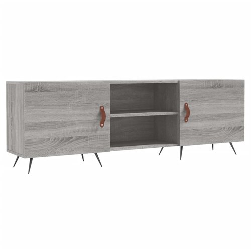 Maison Chic TV omarica - TV enota - Televizijska omarica siva sonoma 150x30x50 cm inženirski les, (21701905) Slike