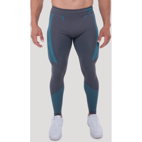 GymBeam OG1 Seamless Leggings Grey/Blue L Cene