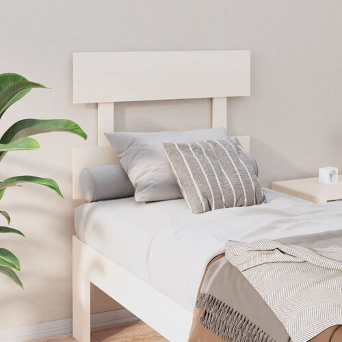  Uzglavlje za krevet bijelo 103,5x3x81 cm od masivne borovine Cijene