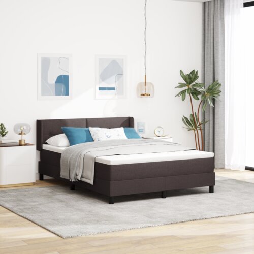  Postelja boxspring z vzmetnico Temno rjava 140 x 190 cm, (5000127142) Cene