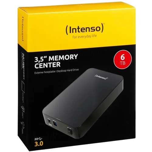  (Intenso) Eksterni HDD 3.5”, kapacitet 6TB, USB 3.0, crna boja – HDD3.0-6TB/Memory-center