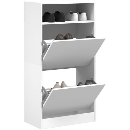 VidaXL Ormarić za cipele bijeli 60 x 34 x 116 cm od konstruiranog drva Slike