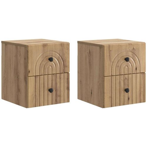  Stenski nočni omarici 2 pcs Artisan hrast 33 x 34,5 x 40 cm, (5000209398) Cene