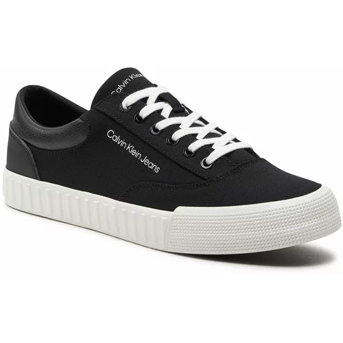Calvin Klein Jeans Superge Skater Vulc Low Laceup Mix In Dc YM0YM00903 Black/Bright White 0GM