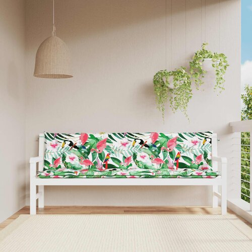 vidaXL Blazina za vrtno klop 2 kosa večbarvna 200x50x7 cm blago Cene