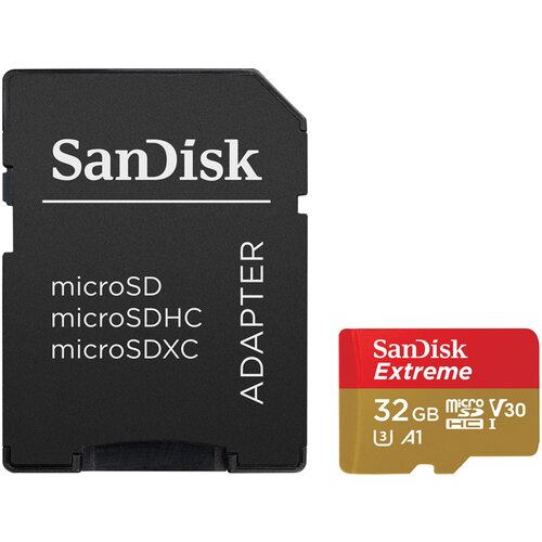 Sandisk Spominska kartica Micro Extreme Kamera/Dron, 32 GB + SD adapter Cene