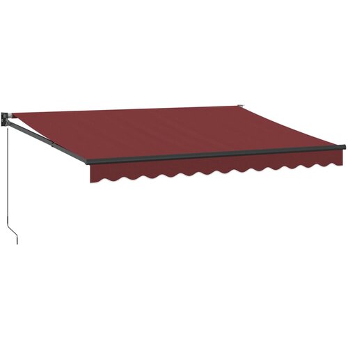 Maison Chic Ročno zložljiva tenda - Senčniki bordo 350x250 cm, (22038473) Slike