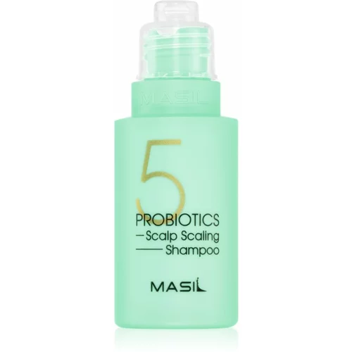 Masil 5 Probiotics Scalp Scaling globinsko čistilni šampon proti mastnemu prhljaju 50 ml