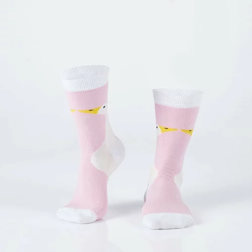 Fasardi Men's pink socks with a duck