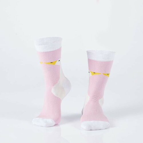 Fasardi Men's pink socks with a duck Slike