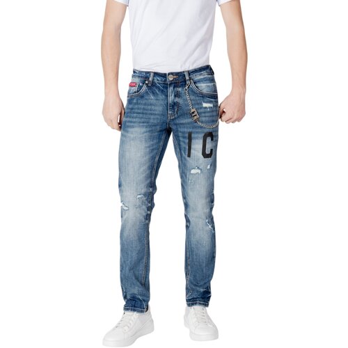 iCON Kavbojke slim ICUS2S5D012 Modra Cene