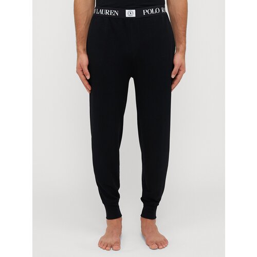 Polo Ralph Lauren Spodnji del pižame črna / bela Slike