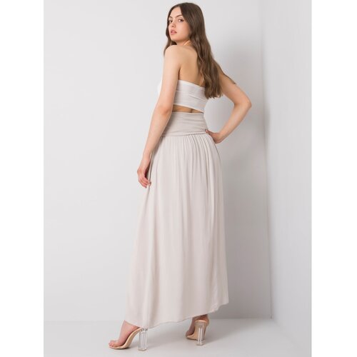Fashion Hunters OH BELLA Beige long skirt Slike