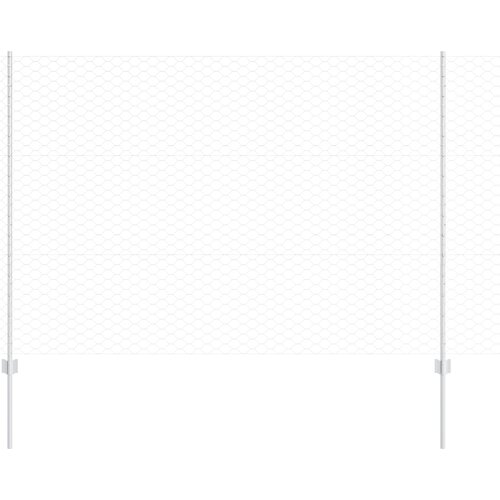 vidaXL pocinkana vrtna ograja Komplet 2 Pocinkano jeklo Vzdržljivo, (22086056) Cene