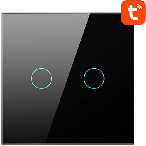 Avatto zigbee LZTS02-EU-B2 stikalo na dotik z dvojnim nevtralnim delovanjem tuya (črno), (20771415) Cene